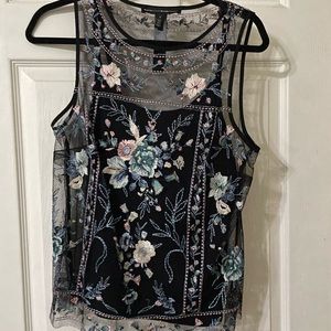 White House Black Market lace blouse